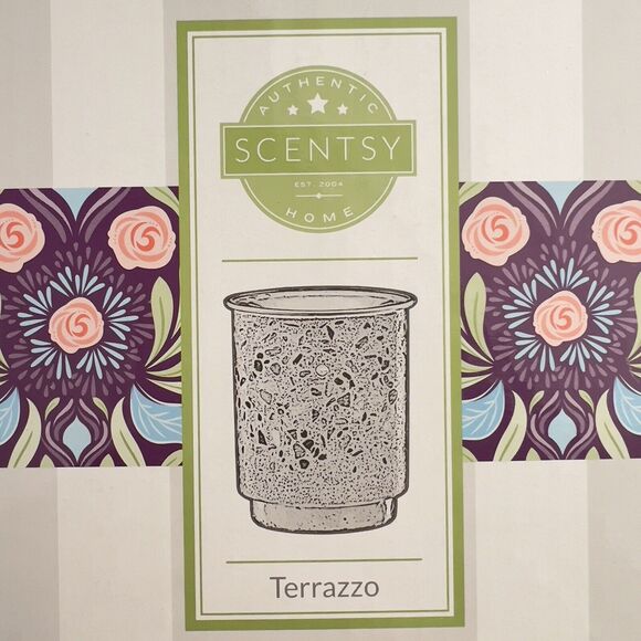 Scentsy Warmer TERRAZZO Polished‎ Smooth Cement Neutral Colors Southwestern Vibe - Picture 7 of 10
